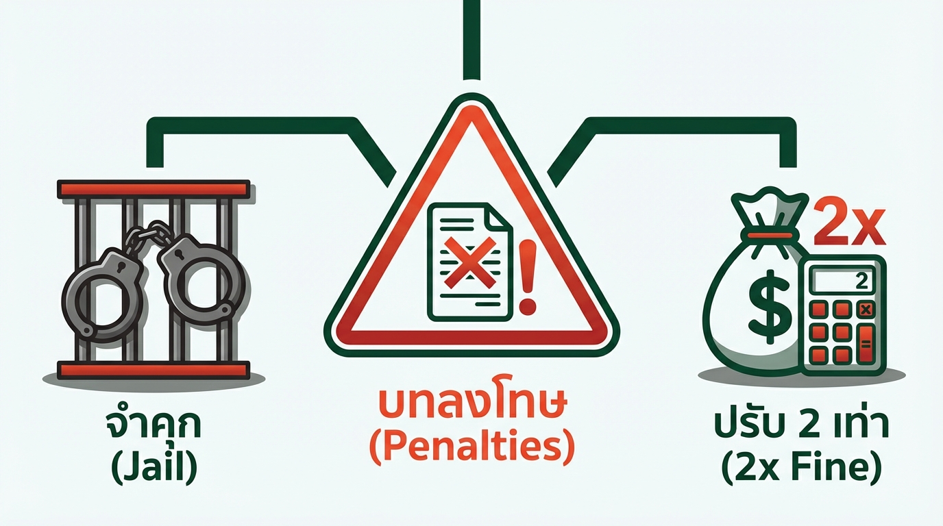 สรุปบทลงโทษทางกฎหมาย กรณีไม่ออก ใบกำกับภาษี หรือออกใบกำกับภาษีปลอม ระวังโทษจำคุกและเบี้ยปรับ 2 เท่า