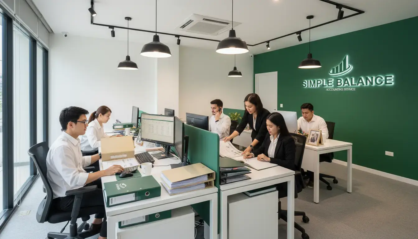 ซิมเปิล บาลานซ์ สำนักงานบัญชีเชียงใหม่ กำลังปิดงบการเงิน