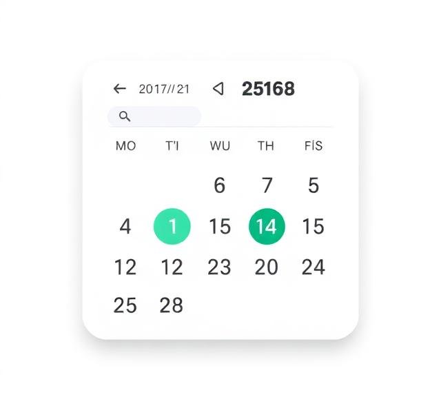 ปฏิทินแสดงปี พ.ศ. พร้อมเมนูเลือกเดือนและปีแบบรวดเร็ว โดยซิมเปิล บาลานซ์