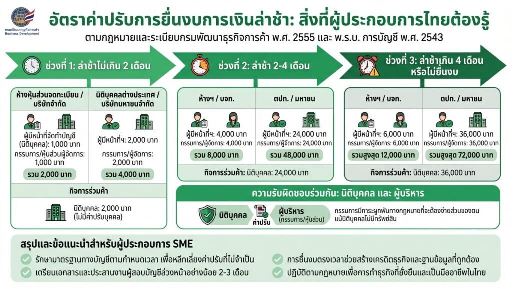 infographic ค่าปรับ DBD ส่งงบการเงินช้า โดยซิมเปิล บาลานซ์