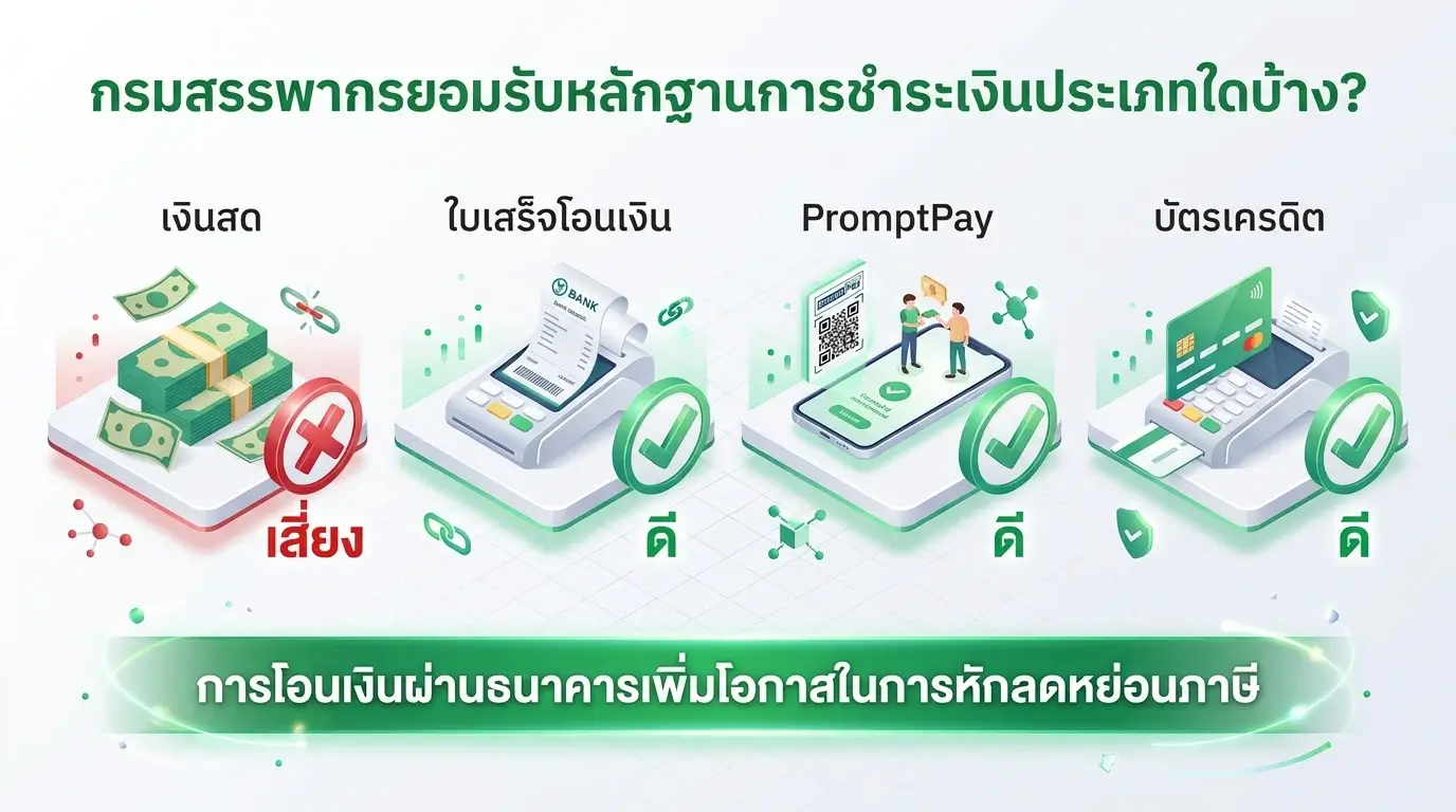 Bank Slip หลักฐานผ่านธนาคารที่สรรพากรยอมรับ