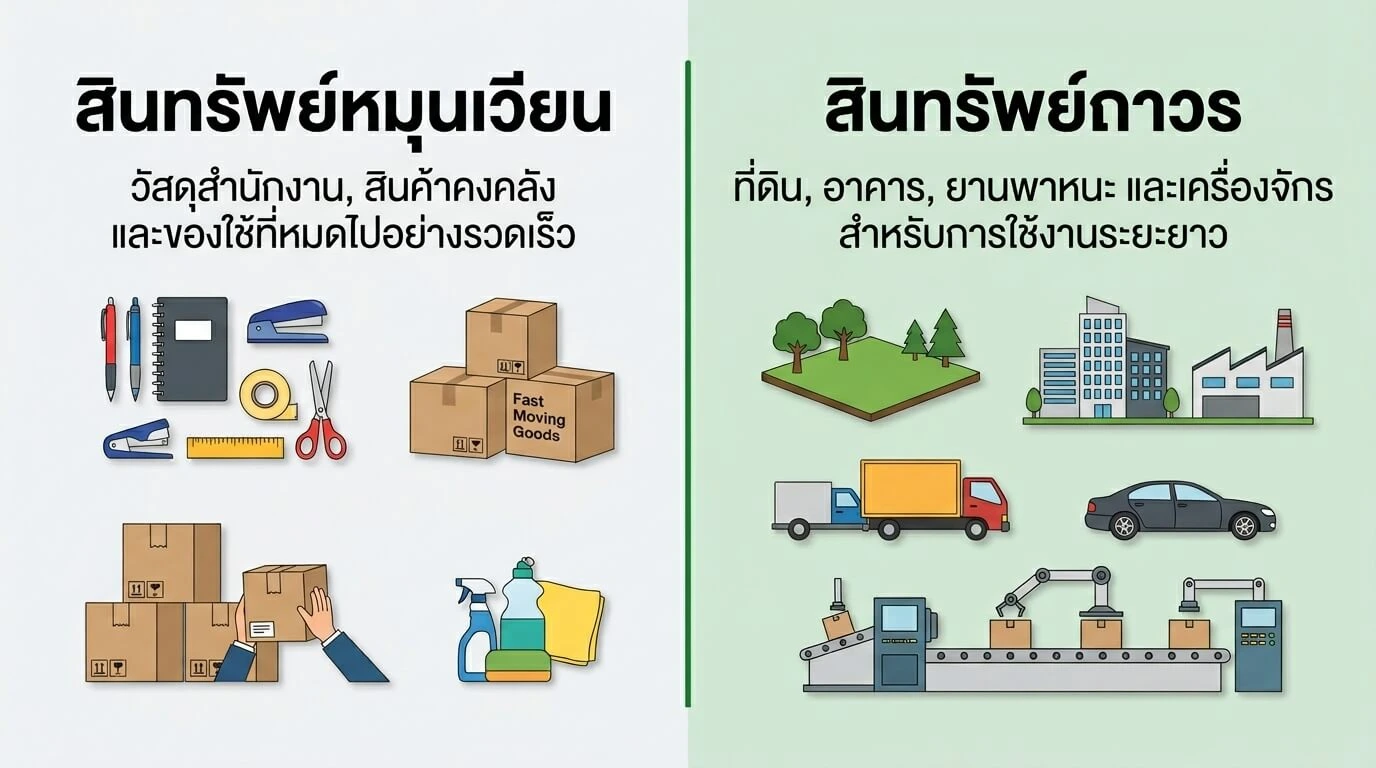 สินทรัพย์ถาวร คืออะไร — infographic