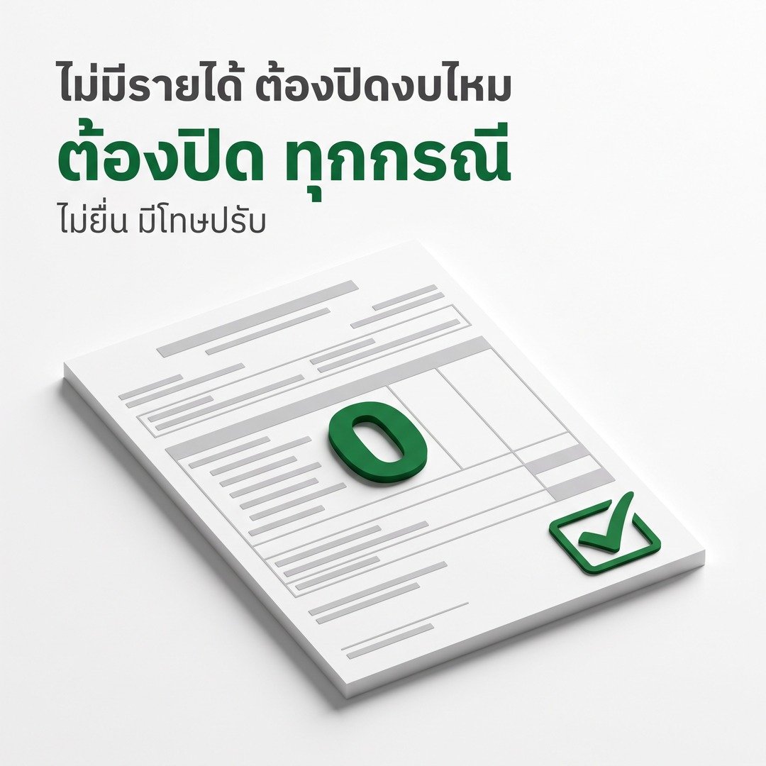 ไม่มีรายได้ต้องปิดงบไหม คำตอบสำหรับนิติบุคคลที่ไม่มีรายได้ในรอบปีบัญชี